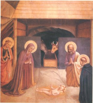 Narodziny Jezusa, 1439-1444, Fra Angelico